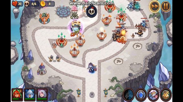 Realm Defense: Campaign 100, basic heroes + Mabyn. смотреть онлайн