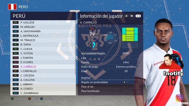 ASÍ ES LA SELECCIÓN PERUANA EN PES 2020 PC (ROSTROS, TATUAJES) смотреть онлайн