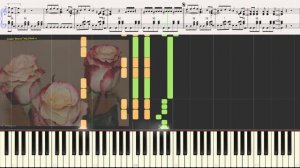 Розовые розы (Ноты и Видеоурок для фортепиано) (piano cover)