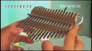 To the bone - Pamungkas | Kalimba Cover with Tabs (read description box)