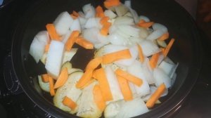 Овощное рагу с баклажанами  в мультиварке