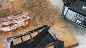 NINJA FOODI GRILL BACON HOW TO! | Ninja Foodi Grill Recipes! | Air Fried Bacon