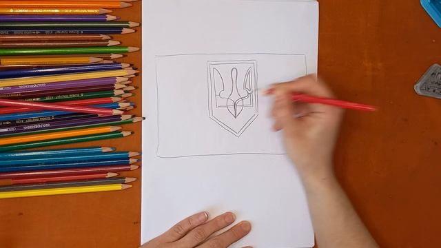Как нарисовать флаг и герб Украины. Онлайн-школа рисования "Малевашки" смотреть онлайн