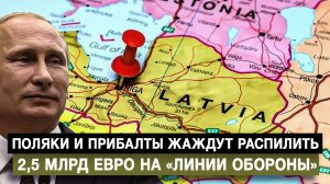 Поляки и прибалты жаждут распилить 2,5 млрд евро на «линии обороны»