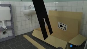 Монтаж Монолит для напольного унитаза (выпуск в стену)