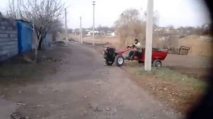 Прицеп-самосвал к мотоблоку