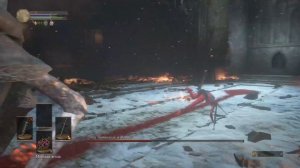 Сестра Фриде без урона. Перс без прокачки. Dark Souls 3.