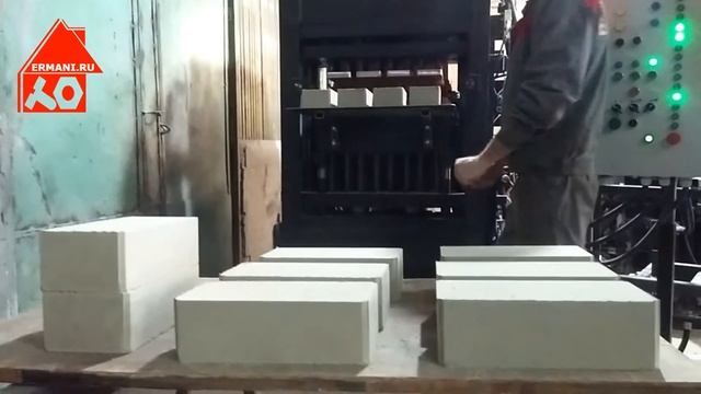 Кирпич полнотелый - оборудование для производства. ERMANI hiper-200AT смотреть онлайн
