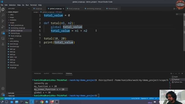 Week 08 : Functions (Part 3) - Scope and Modules смотреть онлайн