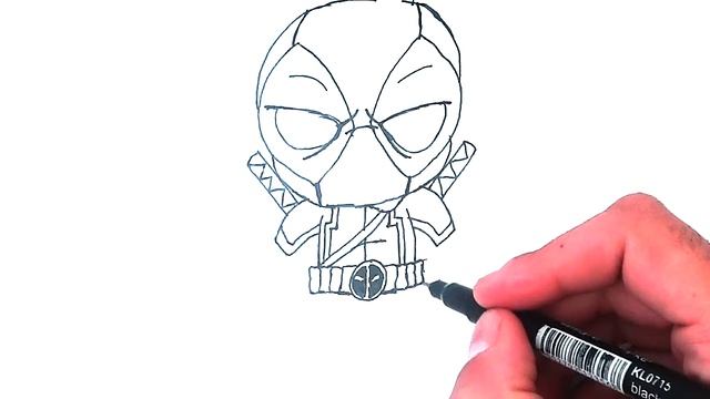 Рисуки Дэдпула или Как Нарисовать Дедпула с марвел поэтапно для срисовки смотреть онлайн