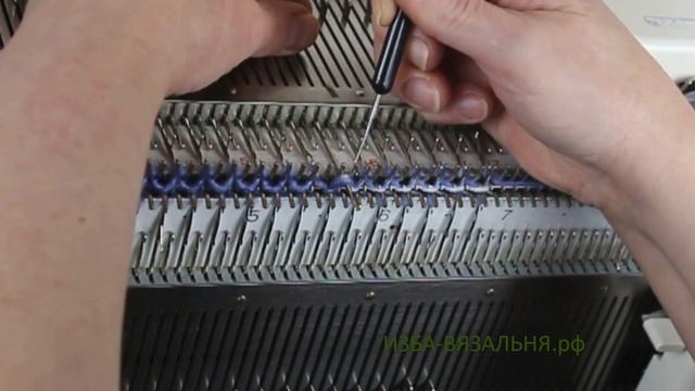 Майка № 13 связанная резинкой. Часть 2. Машинное вязание на двух фонтурах для начинающих