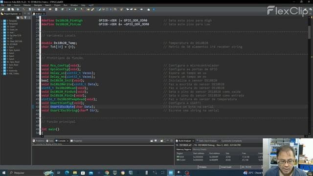 STM32F103C8T6 e Sensor DS18B20 - BareMetal смотреть онлайн