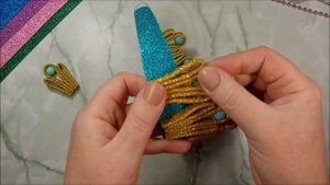 Новогодняя корона своими руками из фоамирана / DIY crown