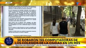 OLA DE ROBOS EN LOS COLEGIOS DE LA CIUDAD | Se llevaron 44 computadoras del colegio Mariano Acosta