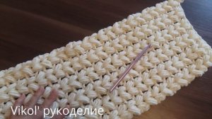 Вяжем крючком шарф снуд воздушными столбиками