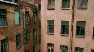 Старый заброшенный район на улице Шкапина, Санкт-Петербург