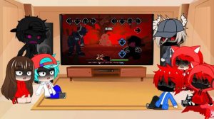 FNF React To Tabi Vs Corrupted BF