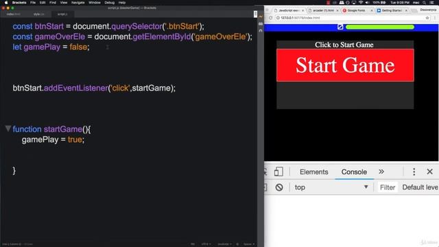 7  JavaScript Start the Game