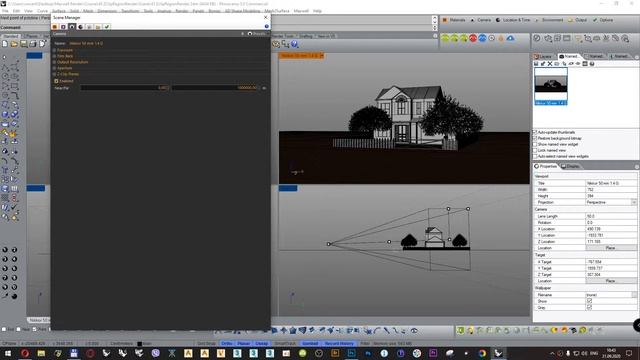43. Введение в Maxwell Render для Rhino. Отсекающие плоскости, Рендер объекта, региона. смотреть онлайн