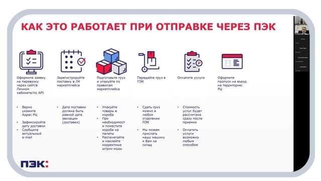 ? ГК ПЭК: "Доставка товаров до Маркетплейсов"