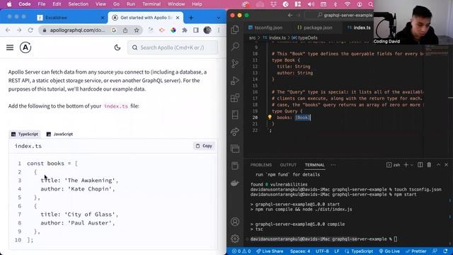 GraphQL Apollo Server Tutorial with Typescript смотреть онлайн