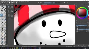 Простой Новогодний рисунок в KRITA / speed drawing (paint)