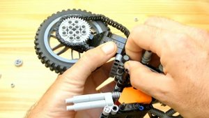 How to Build a Travel Enduro Motorcycle (Lego Technic Toy)