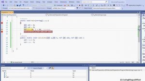 How to return multiple values c# in English | Using ref Keyword