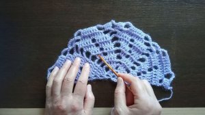 4 часть шали Эдельвейс крючком