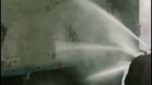 демонстрация форсунки (моечная головка с гидроприводом)