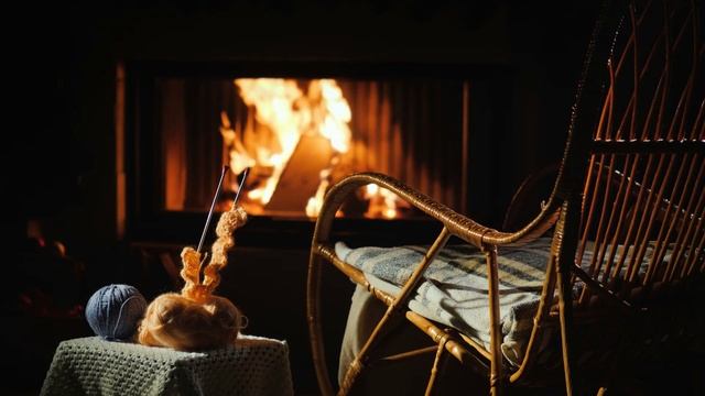 Глубокий сон в уютной зимней хижине ? Звуки метели и камина?Расслабляющая метель для сна ? смотреть онлайн