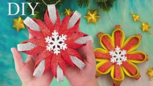 СНЕЖИНКА из ФОАМИРАНА своими руками