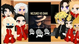 tenjiku reacts to nezuko (y/n) vs daki