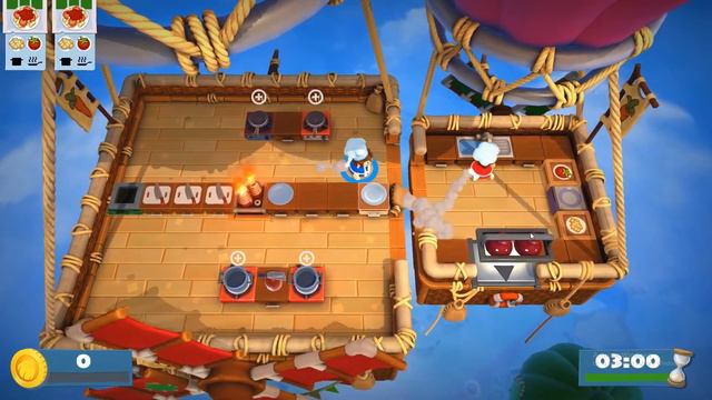 Overcooked! 2 #2 | 3 Stars! Or Go Back Home | Malaysia смотреть онлайн