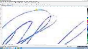 Факсимиле. Векторная отрисовка подписи по оттиску в CorelDraw.