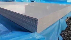 Листовой полипропилен, серый, толщина -  8 мм, размер - 1,5 x 3 м, с УФ-защитой