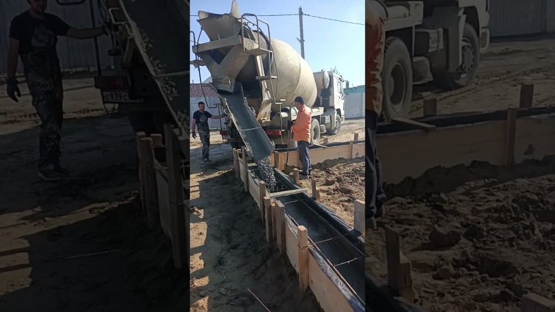Заливка фундамента дома в Винзилях. Купить новый дом.