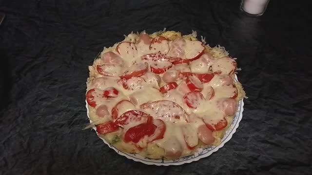 Пицца из кабачков, на сковороде