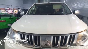 Mitsubihi L200 установка светодиодных линз