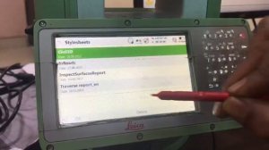 HOW TO EXPORT TRAVERSING DATA FROM LEICA TS 10