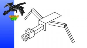 How to DRAW ENDER DRAGON MINECRAFT