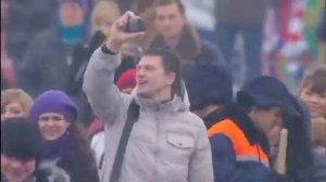 Флешмоб на Воробьевых горах | Москва
