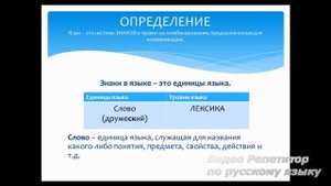 Русский язык. Подробный обзор. (Языковые единицы, разные уровни)