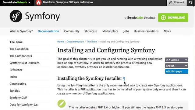 How to install Symfony2 Framework using Composer