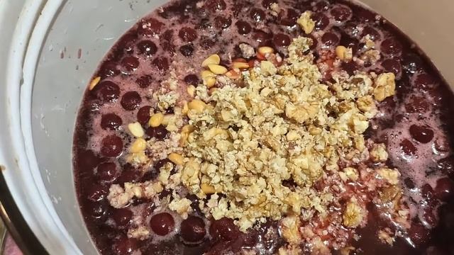 Варенье -десерт на зиму. Вишня в желатине с грецкими орехами