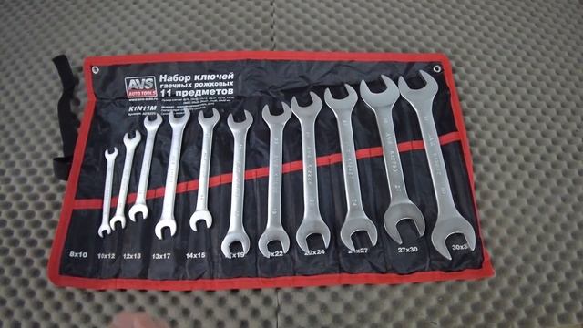 Набор ключей гаечных рожковых в сумке 8 32 мм 11 предметов AVS K1N11M смотреть онлайн