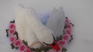 Свадебные лебеди на машину Украшения на свадьбу #Schots