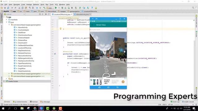 Mini Pocket GPS & Navigation App in Android Studio Demo смотреть онлайн