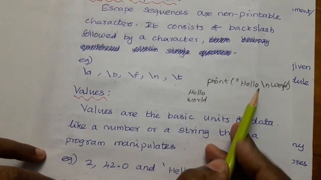 TOKENS, KEYWORDS, IDENTIFIERS, ESCAPE SEQUENCES IN PYTHON / Explained in Tamil and English