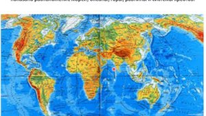 6 кл Физическая карта полушария